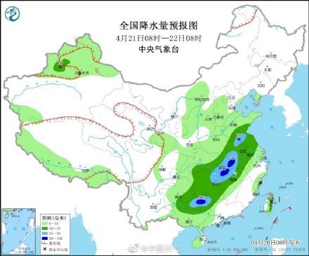 中國東部天氣降水與天氣的實時在線觀察分析